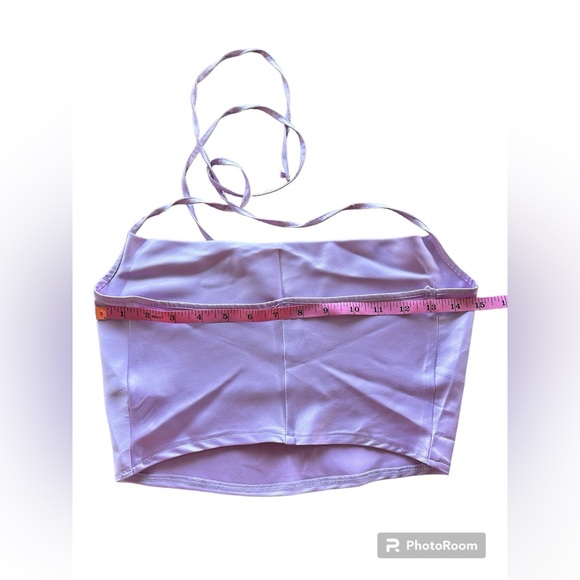 Lilac Detachable Corset Satin Top Size 2 - Picture 7 of 10